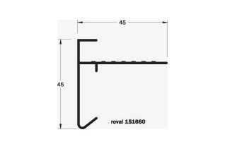 Roval aluminium daktrim 45...