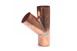 Koperen T-stuk 120mm 45gr...