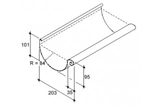 zinken Mastgoot 37 - 3000 x...